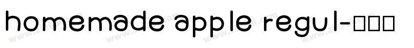 homemade apple regul字体转换
